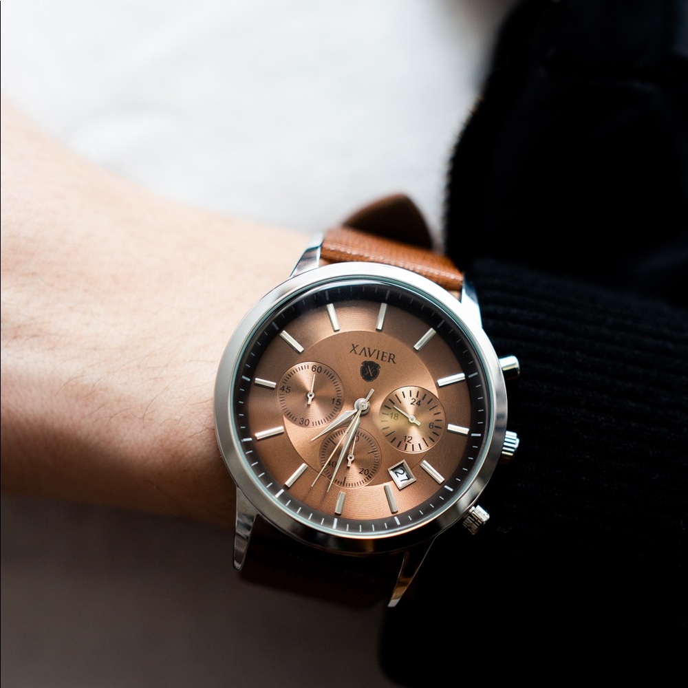 NIB Xavier X-Class Watch in Pecan - Picture 9 of 10